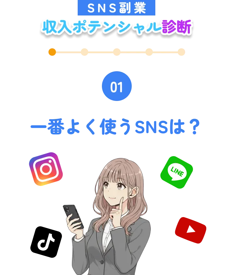 01. 一番よく使うSNSは？